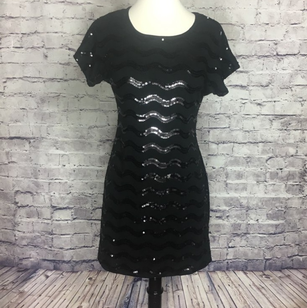 Sequence Casual Black Tee Dress